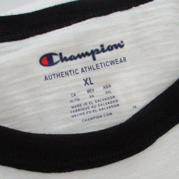 Champion Baseball Tshirt Raglan Size XL - Picture 11 of 12